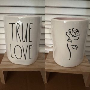 Rae Dunn TRUE LOVE Mug Beauty and the Beast
